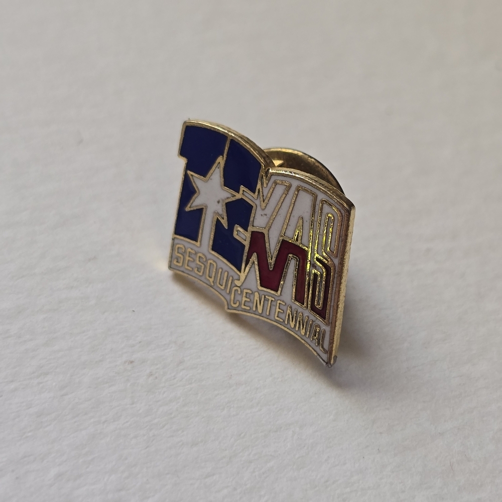 Texas Sesquicentennial Enamel Pin